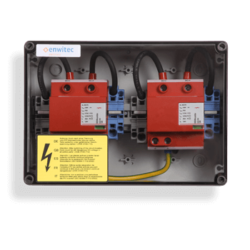 enwitec přepěťová ochrana DC typ I + II 2 MPPT, svorky