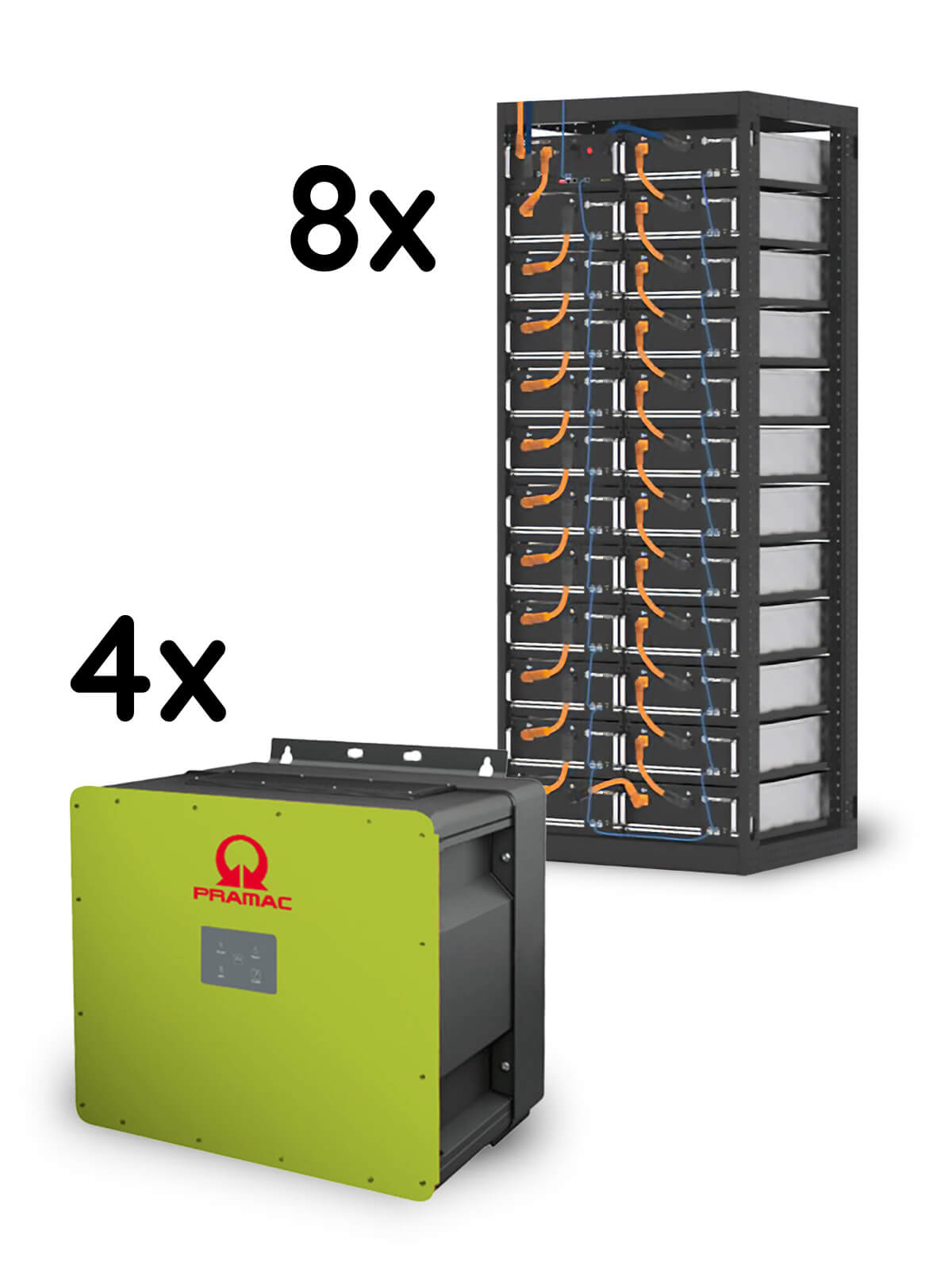 Pylontech PowerCube-M1-C 872 kWh mit vier REFUstor 88K-PC