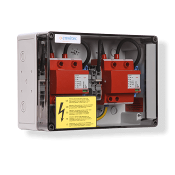 enwitec přepěťová ochrana DC typ I + II 2 MPPT, svorky