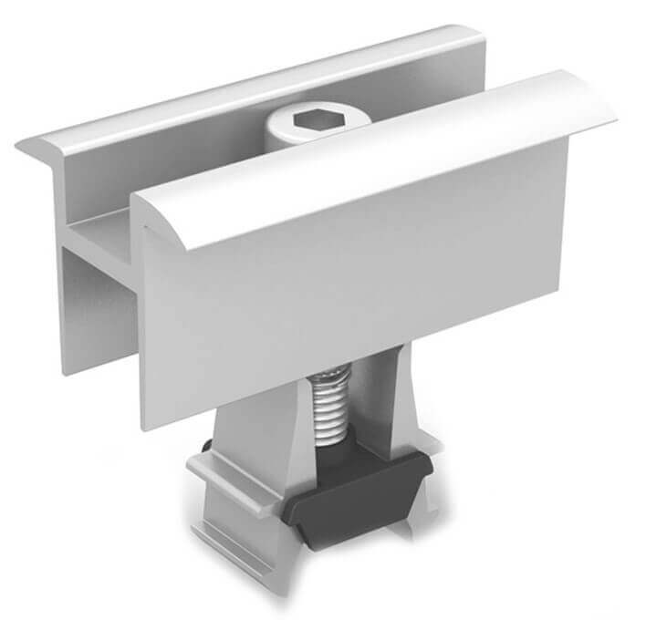 Univerzální středová svorka panelu K2 OneMid, stříbrná